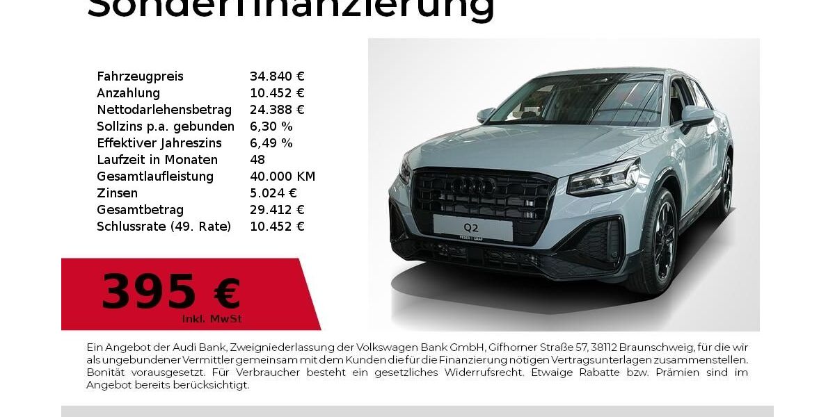 Audi Q2 7.500 km 32.480 &euro; Nürnberg 90411