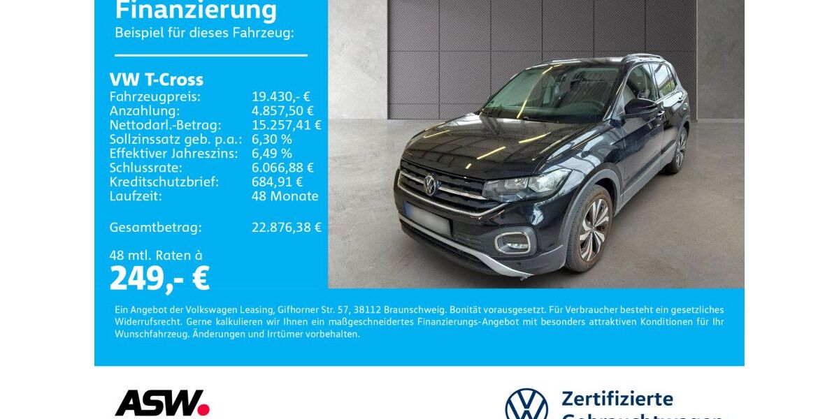 VW T-Cross 8.990 km 19.430 &euro; Bad Rappenau 74906