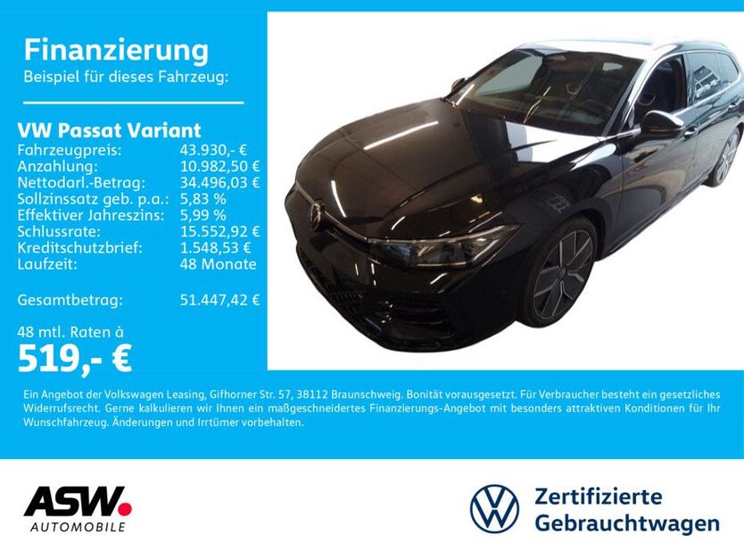 VW Passat Variant 11.200 km 43.930 € Neckarsulm 74172