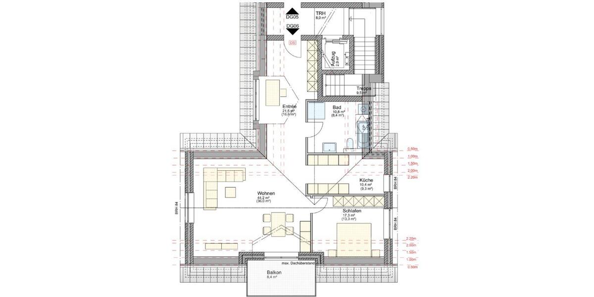 Dachgeschoßwohnung Wedemark - 2 Zimmer, 86 m&sup2;, 1.160&euro; | Angebot:26681639