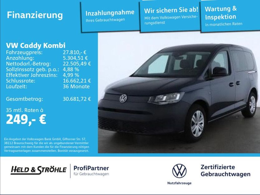 VW Caddy 21.426 km 27.810 € Ulm 89079