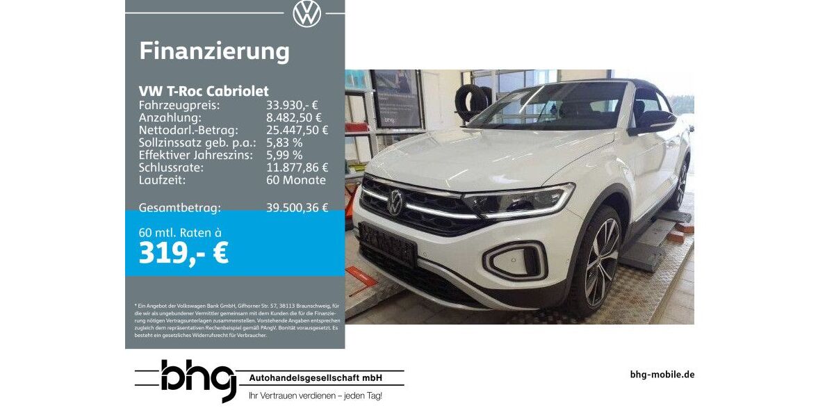 VW T-Roc 25.276 km 33.930 &euro; Rottweil 78628