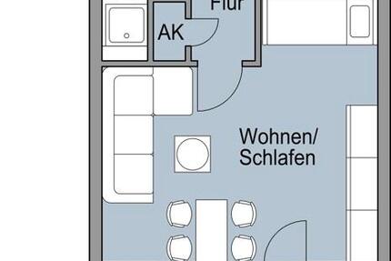 Schöne 1 Zimmerwohnung mit Balkon