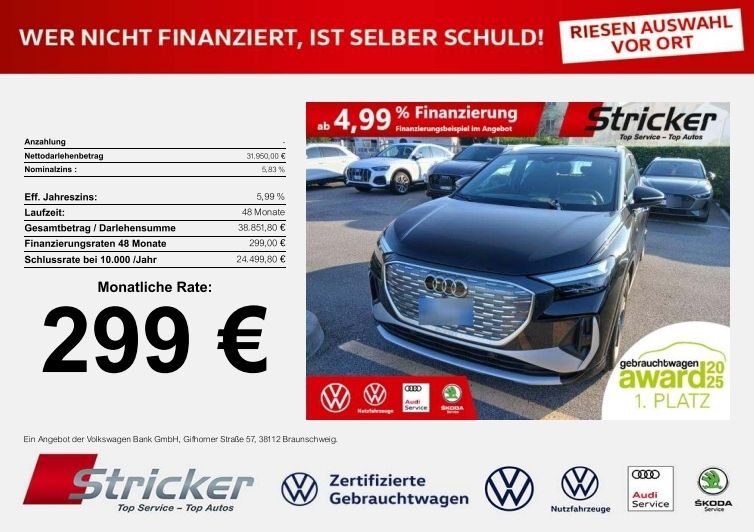 Audi Q4 e-tron 14.998 km 31.949 &euro; Horn-Bad Meinberg 32805