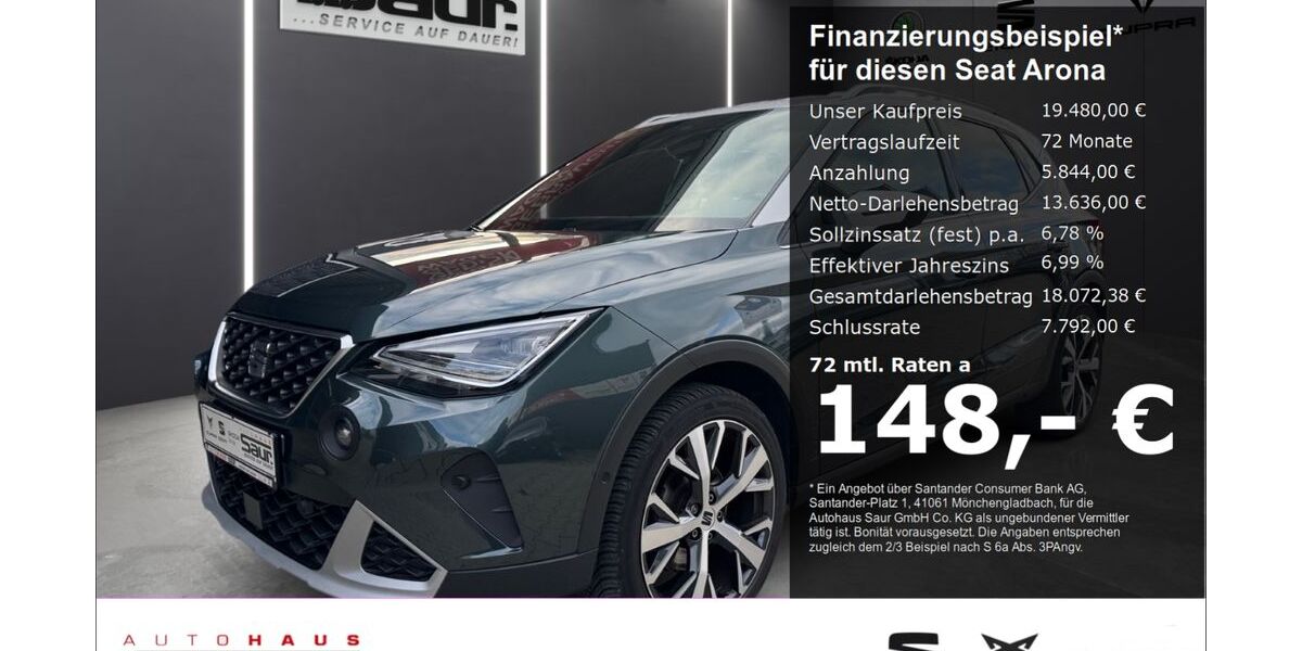 Seat Arona 37.390 km 19.480 € Ulm 89077