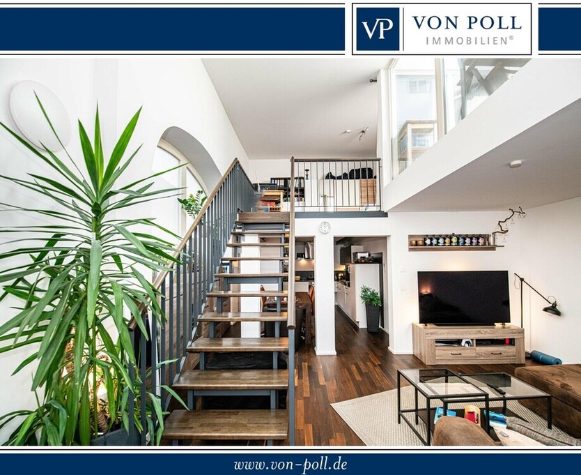 Schöne Galeriewohnung mit Dachterrasse 2 zimmer