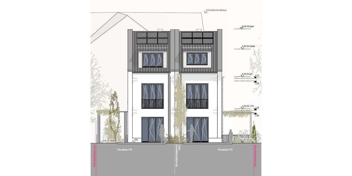 Wir bauen für Sie! - Stadtnah & Naturverbunden: Exklusive Doppelhaushälfte in Burghausen 4 zimmer