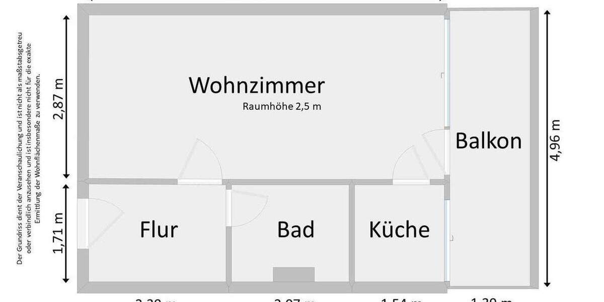 Etagenwohnung Olching (82140) Olching - 1 Zimmer, 30 m&sup2;, 196.000&euro; | Angebot:24760681