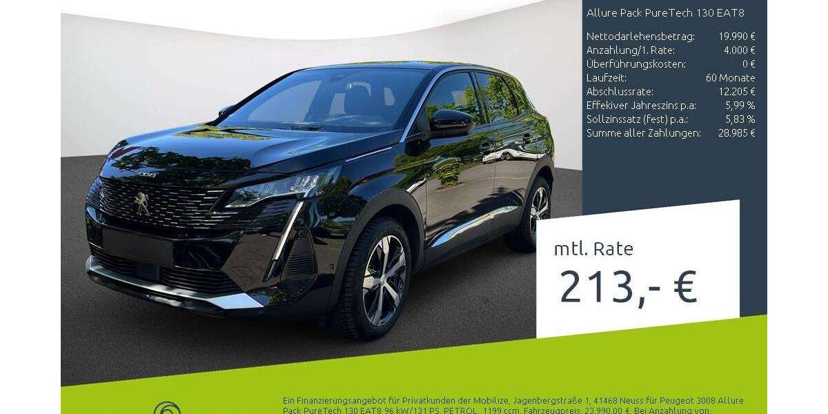 Peugeot 3008 36.110 km 23.420 &euro; Borken 46325