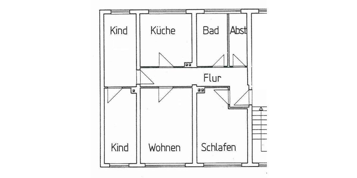 Etagenwohnung Beilrode - 4 Zimmer, 79 m&sup2;, 435&euro; | Angebot:25999125
