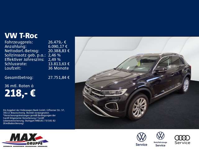 VW T-Roc 28.200 km 26.479 € Bischofsheim 65474