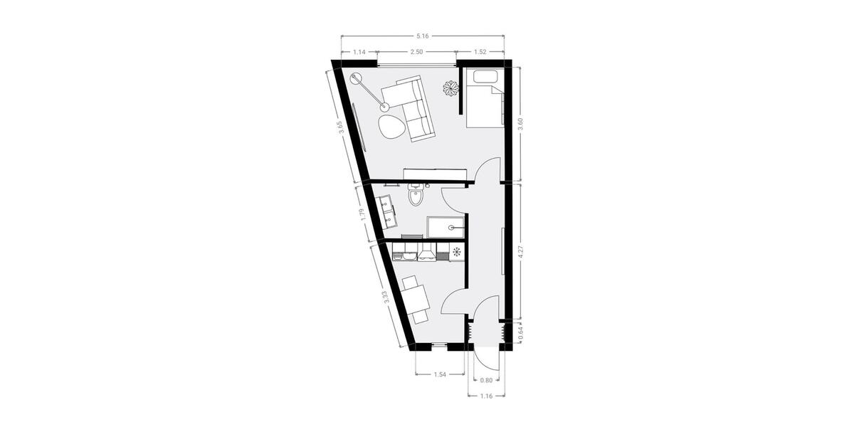 Etagenwohnung Kassel Philippinenhof-Warteberg - 1 Zimmer, 36 m&sup2;, 72.000&euro; | Angebot:26420835