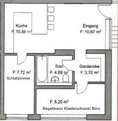 Etagenwohnung Schwetzingen - 2 Zimmer, 46 m&sup2;, 900&euro; | Angebot:25894877