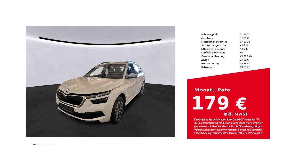 Skoda Kamiq 33.550 km 21.990 &euro; Bad Oldesloe 23843