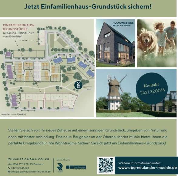 Grundstück zu verkaufen in Bremen 305.500 € 474 m²