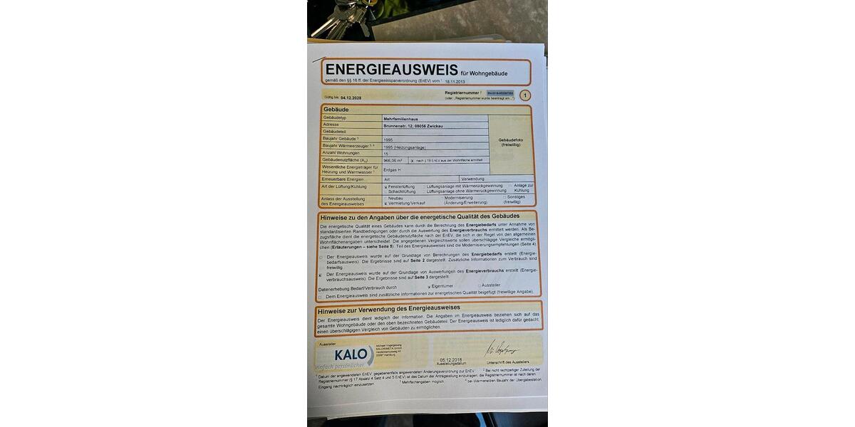Etagenwohnung Zwickau - 1 Zimmer, 45 m&sup2;, 47.000&euro; | Angebot:27440821