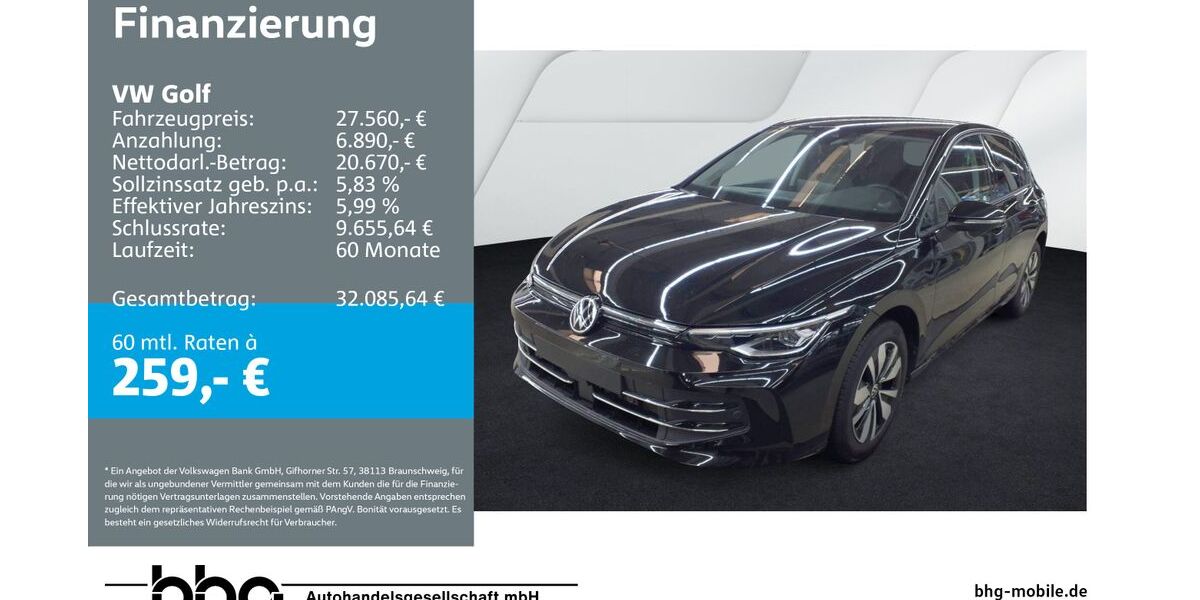 VW Golf 15.672 km 27.560 &euro; Mössingen 72116