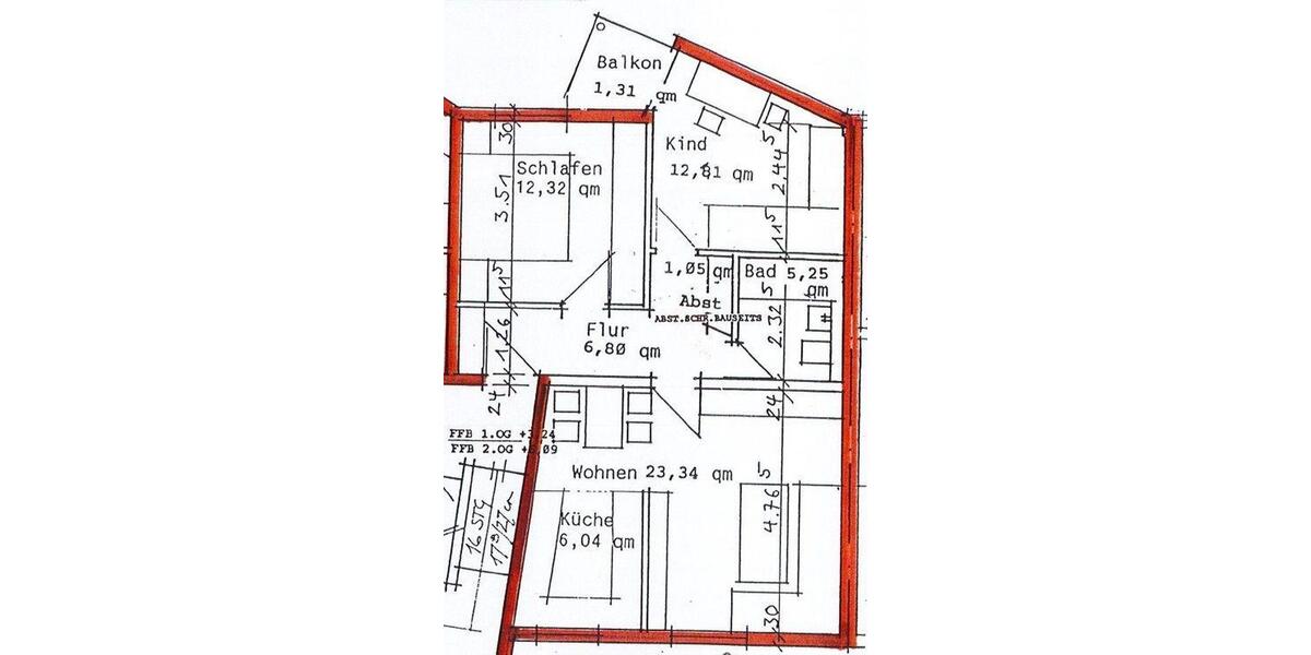 Etagenwohnung Aßlar - 3 Zimmer, 69 m&sup2;, 650&euro; | Angebot:26396956