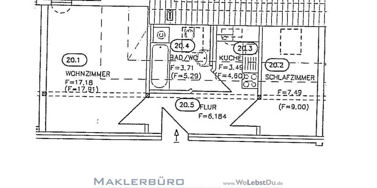 Etagenwohnung Greiz - 2 Zimmer, 36 m&sup2;, 31.000&euro; | Angebot:19292104