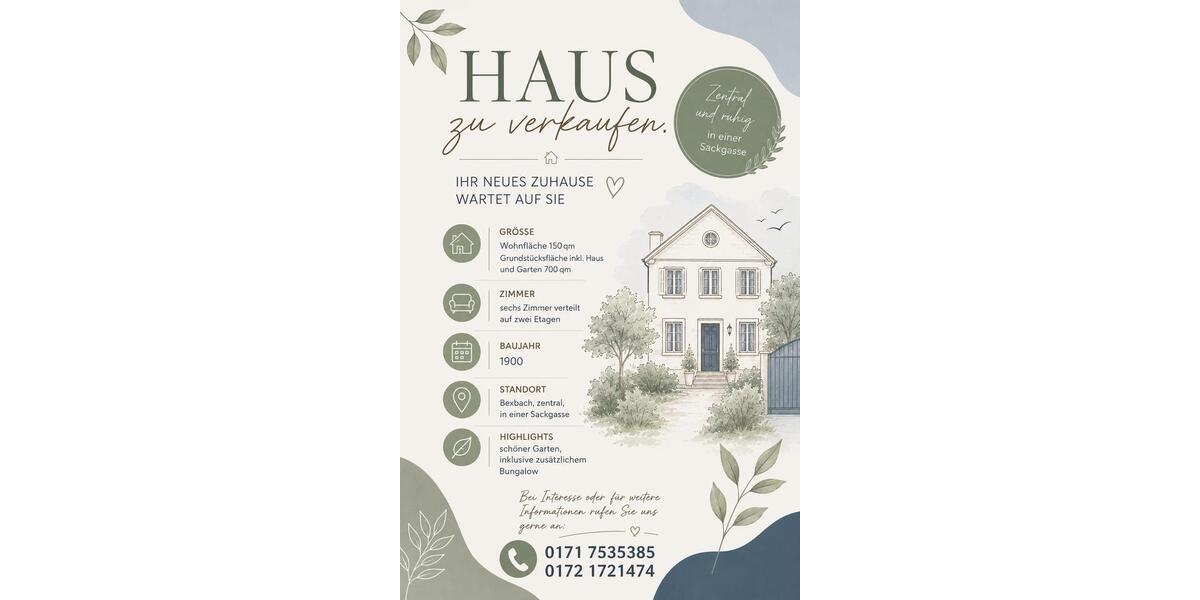 Doppelhaushälfte Bexbach - 6 Zimmer, 150 m&sup2;, 160.000&euro; | Angebot:27117406