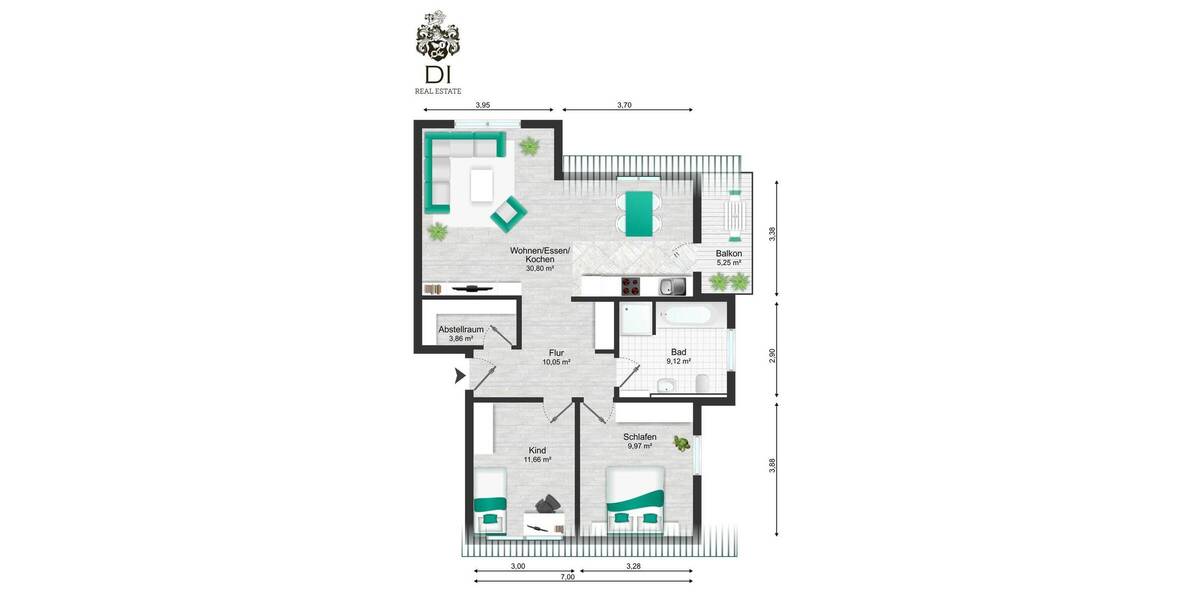 Etagenwohnung Boxberg Kupprichhausen - 3 Zimmer, 77 m&sup2;, 840&euro; | Angebot:26155880