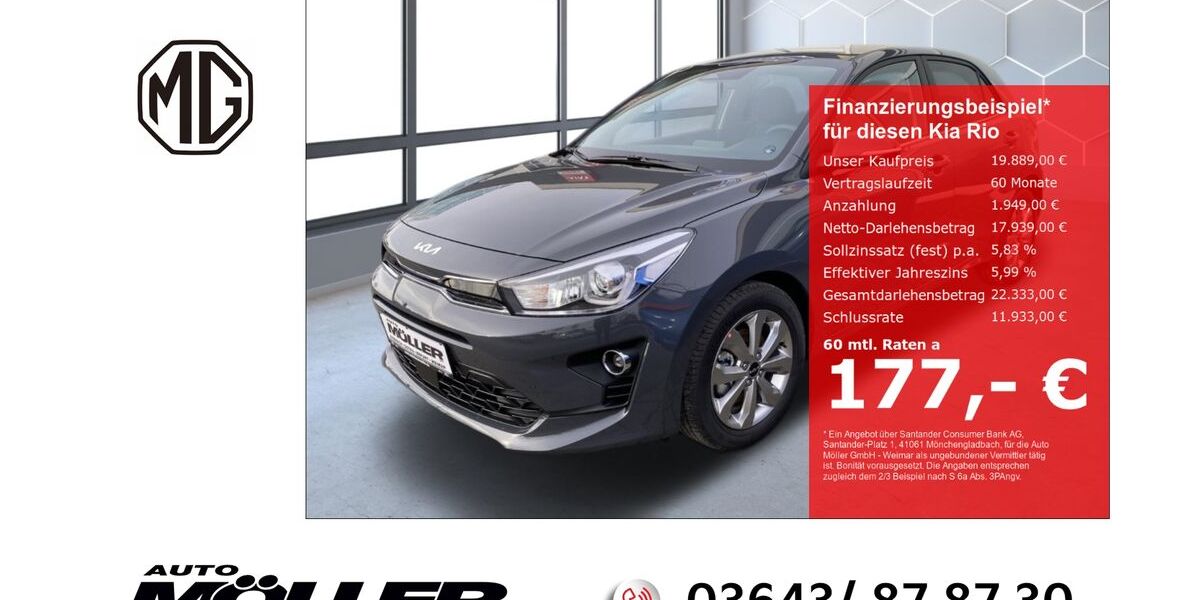 Kia Rio 19.497 km 19.589 € Weimar 99425