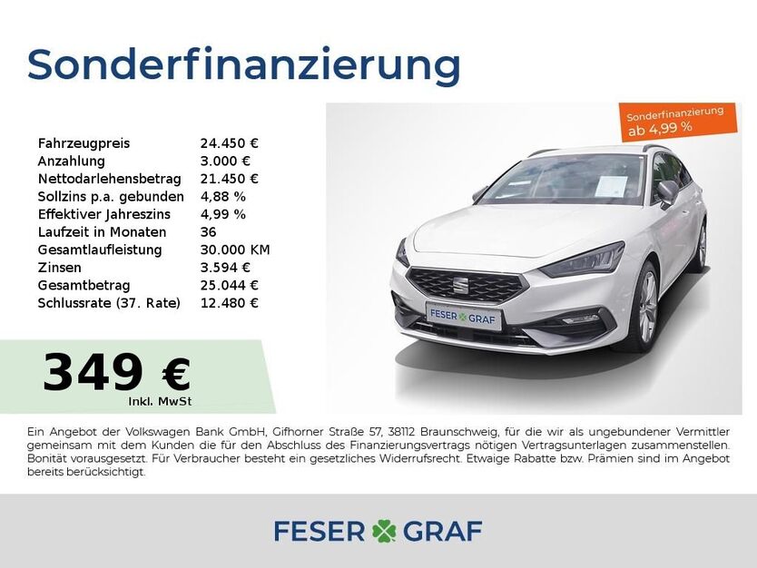 Seat Leon 22.550 km 24.450 € Lauf an der Pegnitz 91207