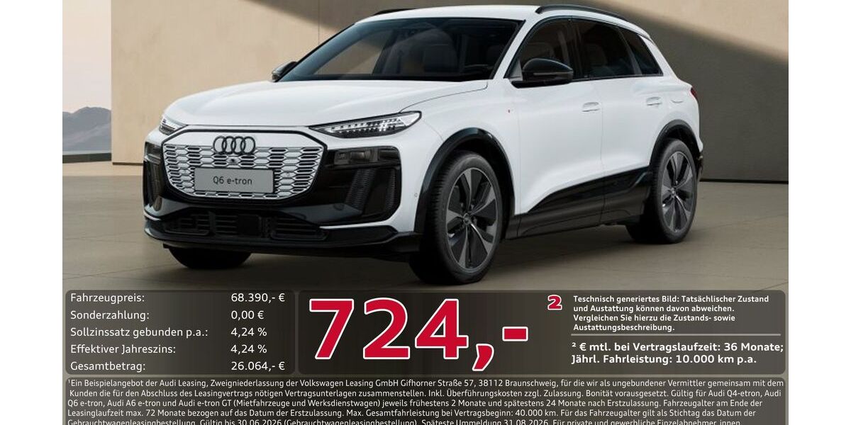 Audi Q6 e-tron 17.262 km 68.390 &euro; Ingolstadt 85057