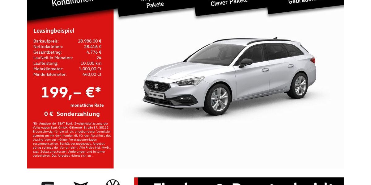 Seat Leon 15.611 km 28.988 &euro; Lohmar 53797