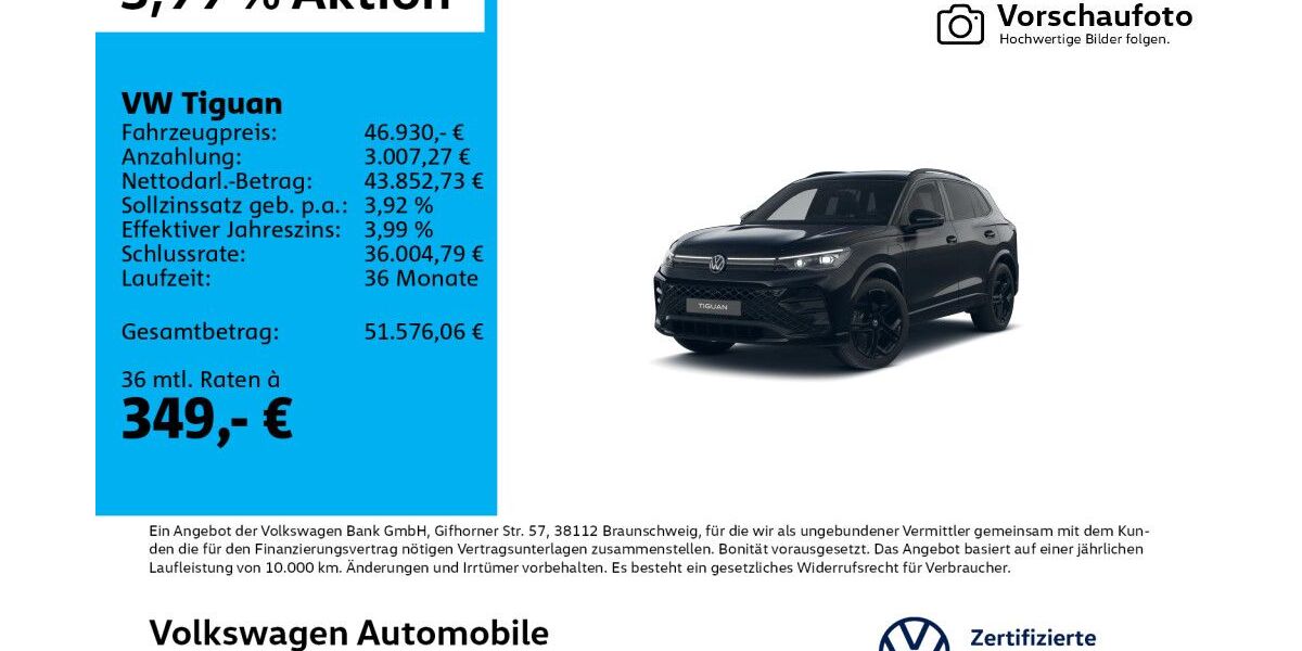 VW Tiguan 8.467 km 46.930 &euro; Leipzig 04277