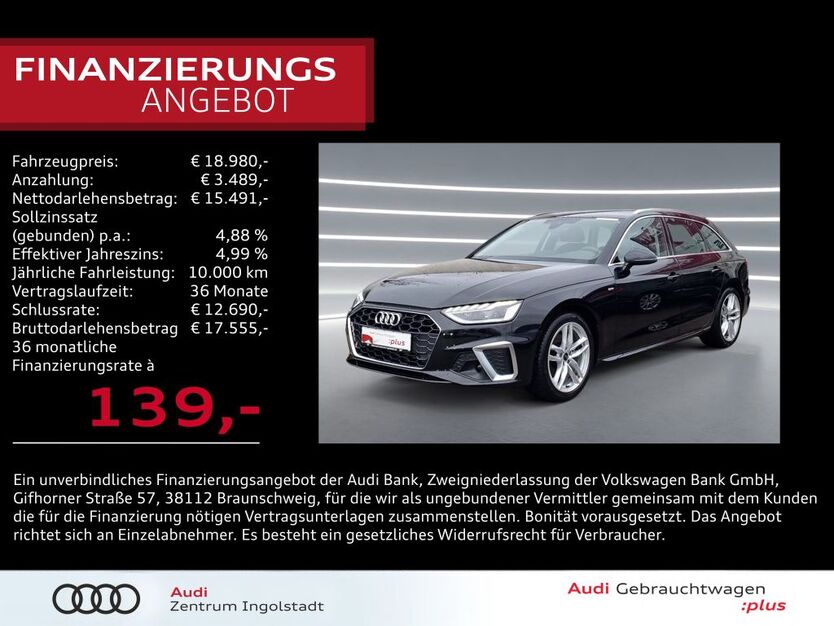 Audi A4 69.102 km 18.980 € Ingolstadt 85057