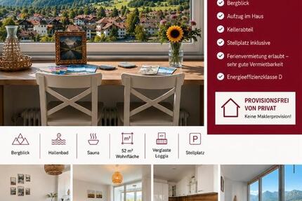 Wohnung Sonthofen - 2 Zimmer, 52 m&sup2;, 299.000&euro; | Angebot:26822036