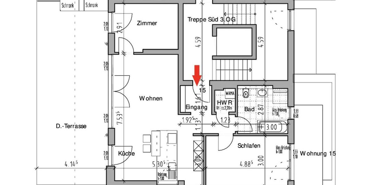Penthousewohnung mit 98 qm und 3 Zimmern in Wolfsburg - Einfamilienhaus Wolfsburg Almke | Angebot:26877510