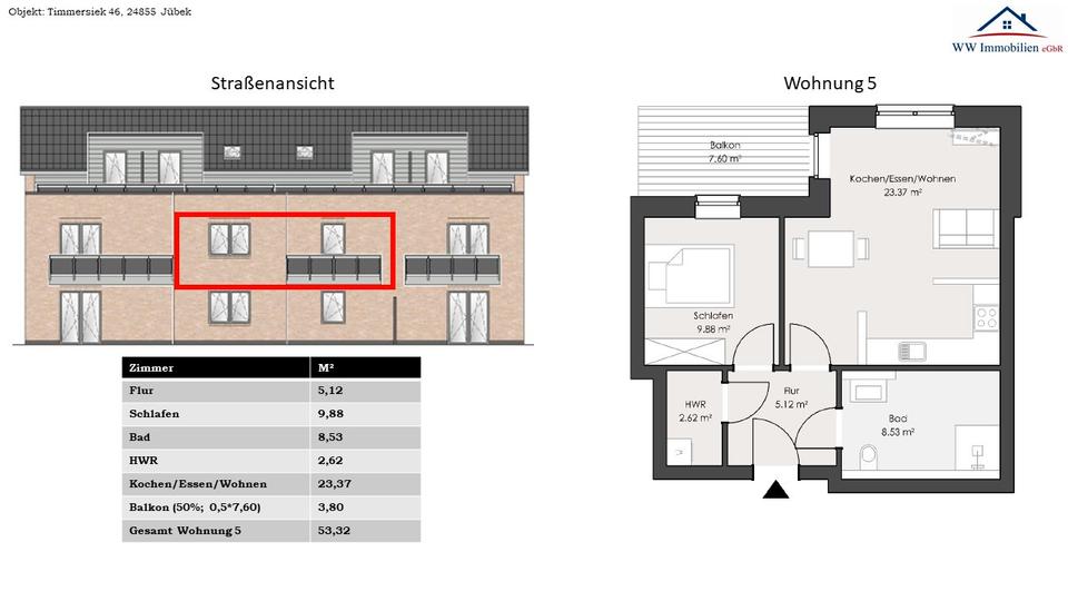 Etagenwohnung Jübek - 13&euro; | Angebot:26412593
