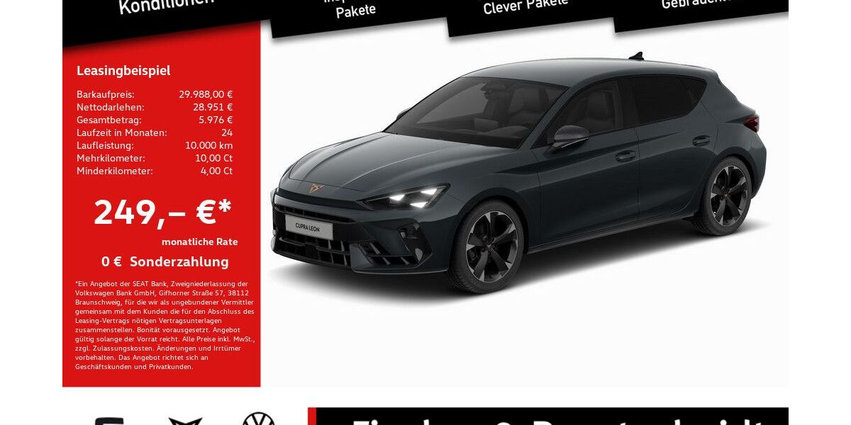Cupra Leon 9.653 km 29.988 &euro; Lohmar 53797