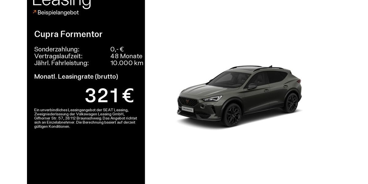 Cupra Formentor 33.545 km 32.900 &euro; Mainz-Kastell (Wiesbaden) 55252