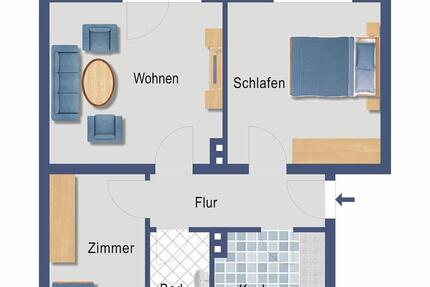 Wohnung Nörten-Hardenberg Hardenberg - 3 Zimmer, 60 m&sup2;, 560&euro; | Angebot:26252463