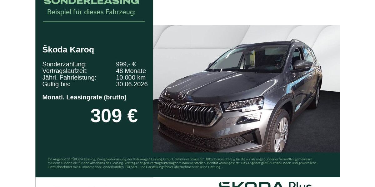 Skoda Karoq 22.906 km 31.970 &euro; Neu-Ulm 89231