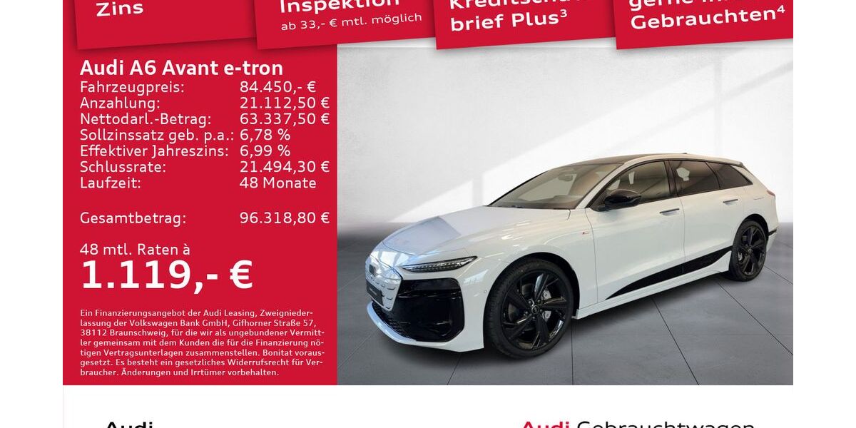 Audi A6 e-tron 2.975 km 84.450 &euro; Dresden 01067