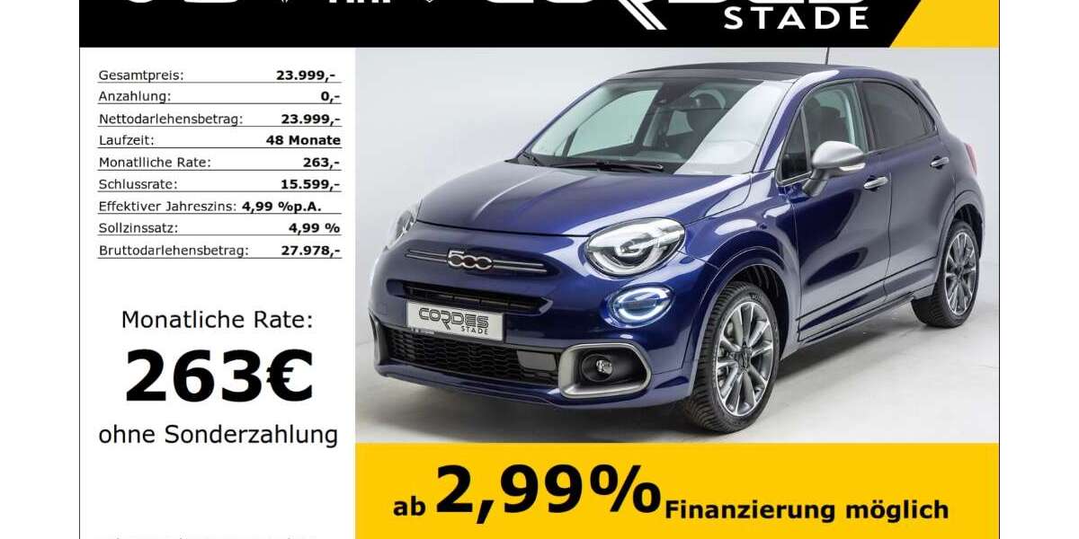 Fiat 500X 24.542 km 23.999 &euro; Stade 21680