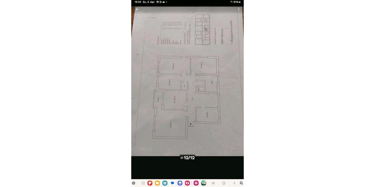 Etagenwohnung Marburg Marbach - 5 Zimmer, 130 m&sup2;, 1.400&euro; | Angebot:26301284