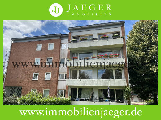 Fußnähe AEZ Poppenbüttel - ruhige Wohnung mit großen Balkon - ruhige Lage nur zum Garten, Fahrstuhl