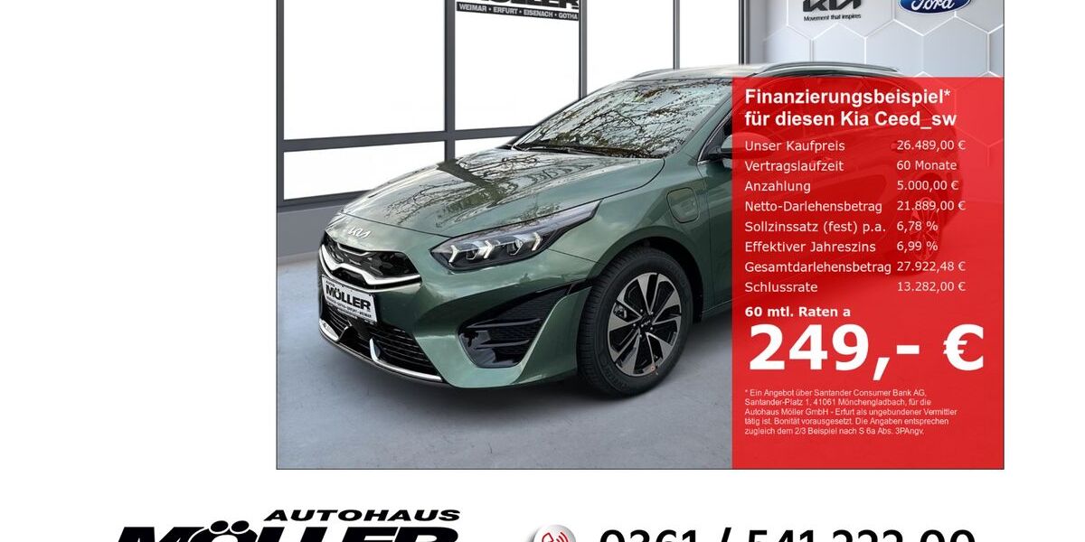 Kia ceed Sportswagon 9.766 km 26.489 &euro; Erfurt 99087