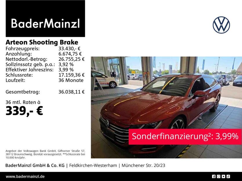 VW Arteon 70.000 km 33.430 € Feldkirchen/Westerham 83620