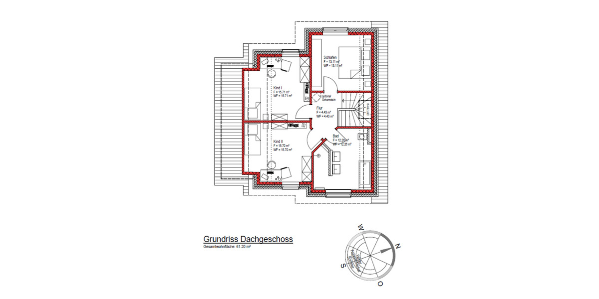 Einfamilienhaus Bramsche - 6 Zimmer, 123 m&sup2;, 1.460&euro; | Angebot:24855463
