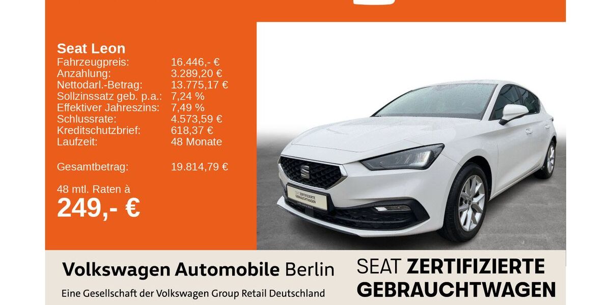 Seat Leon 50.650 km 15.996 &euro; Berlin 13089