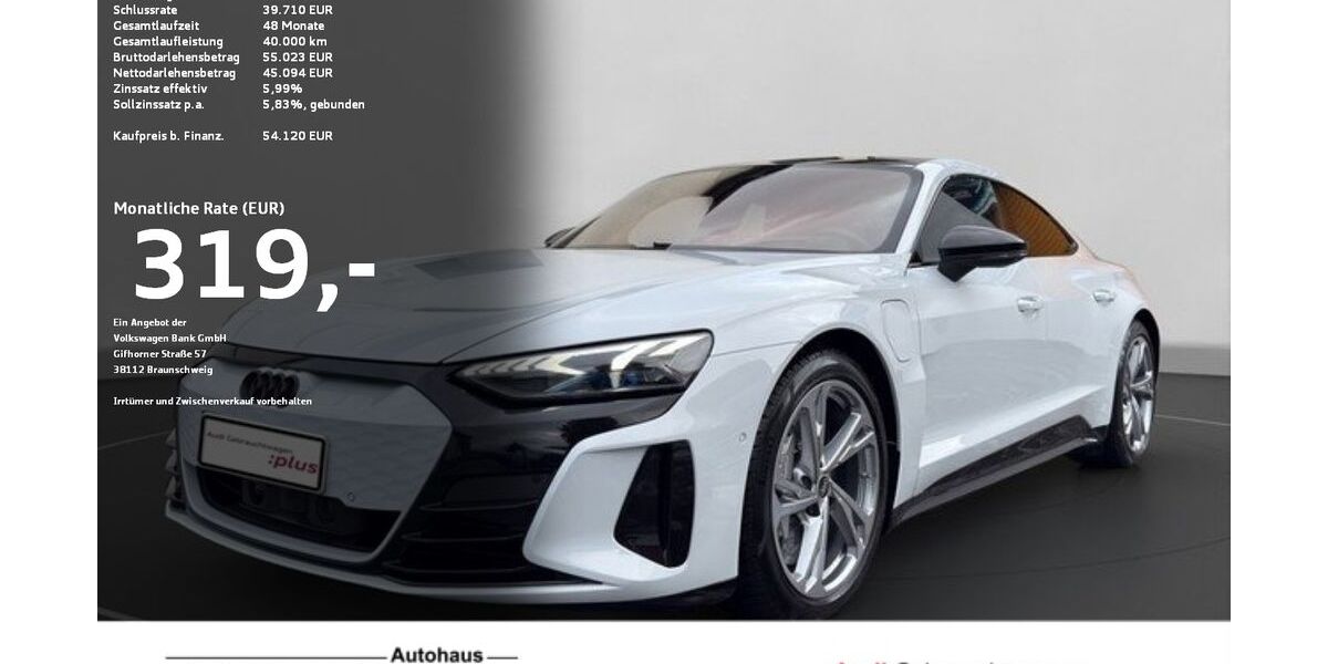 Audi e-tron GT 88.312 km 53.640 &euro; Ravensburg 88214