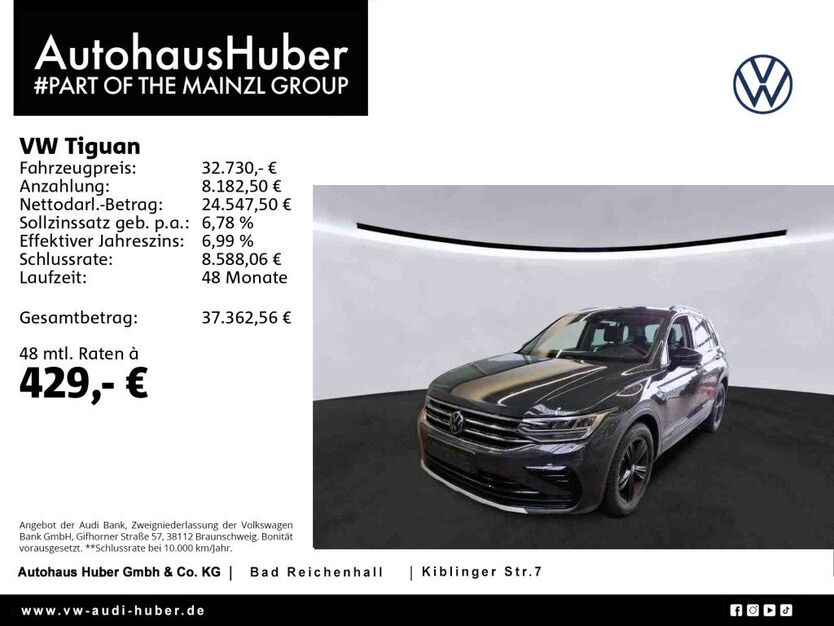 VW Tiguan 61.200 km 32.330 € Bad Reichenhall 83435