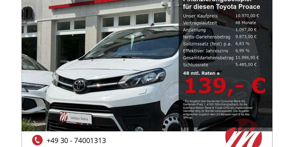 Toyota Proace 107.000 km 10.970 &euro; Berlin 12305