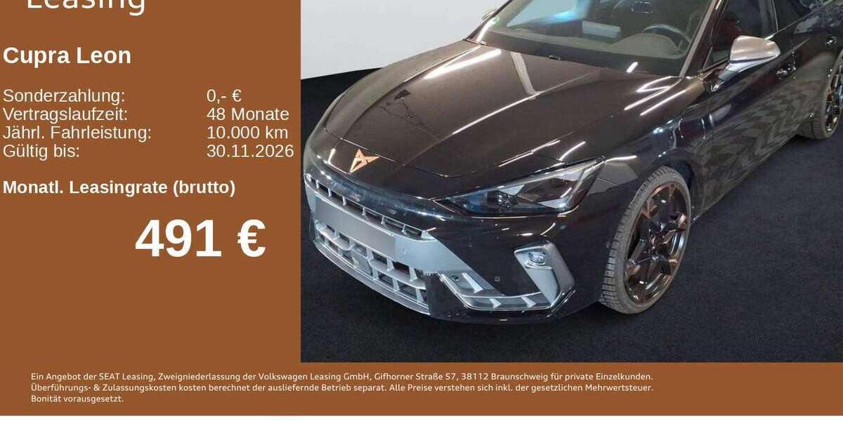 Cupra Leon 8.390 km 41.281 &euro; Helgoland 27498